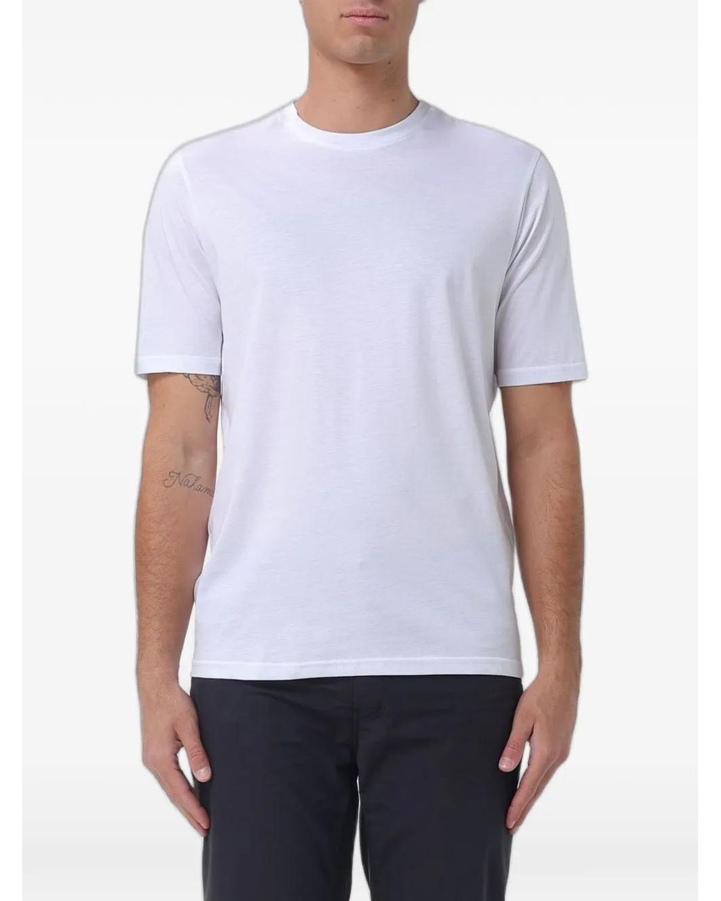XC White Crew-Neck T-Shirt for men