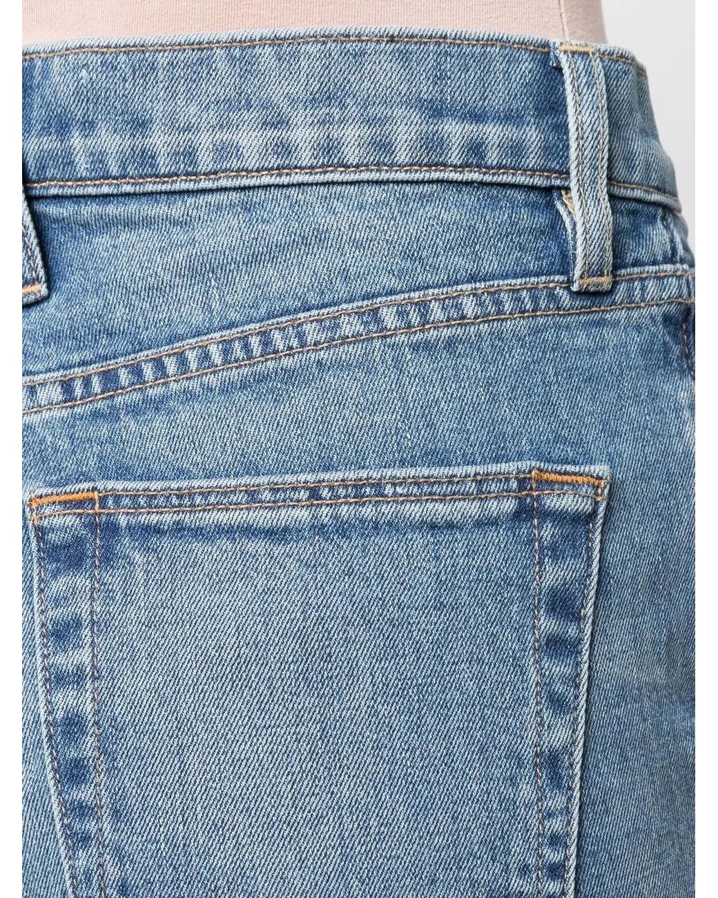 SLVRLAKE Denim Blue Cropped Denim Jeans