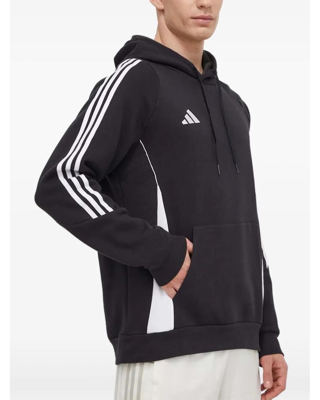Adidas Blue Tiro 24 Hooded Sweatshirt for men