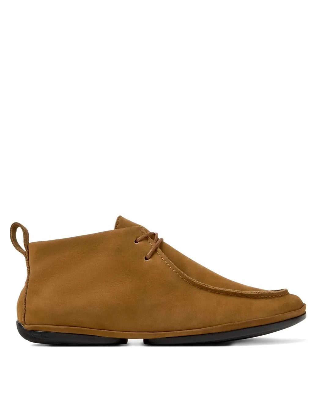 Camper Brown Lace-Up Leather Boots