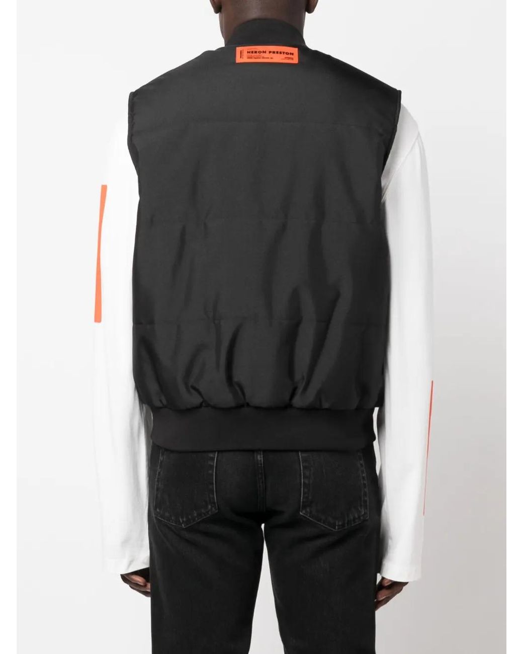 Heron Preston Black H.P.C. Security Gilet for men