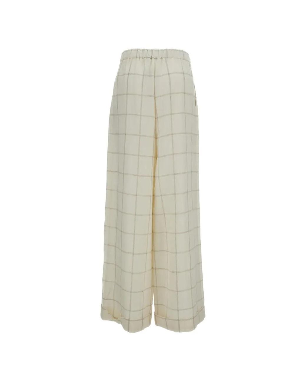 Dusan White Check Trousers
