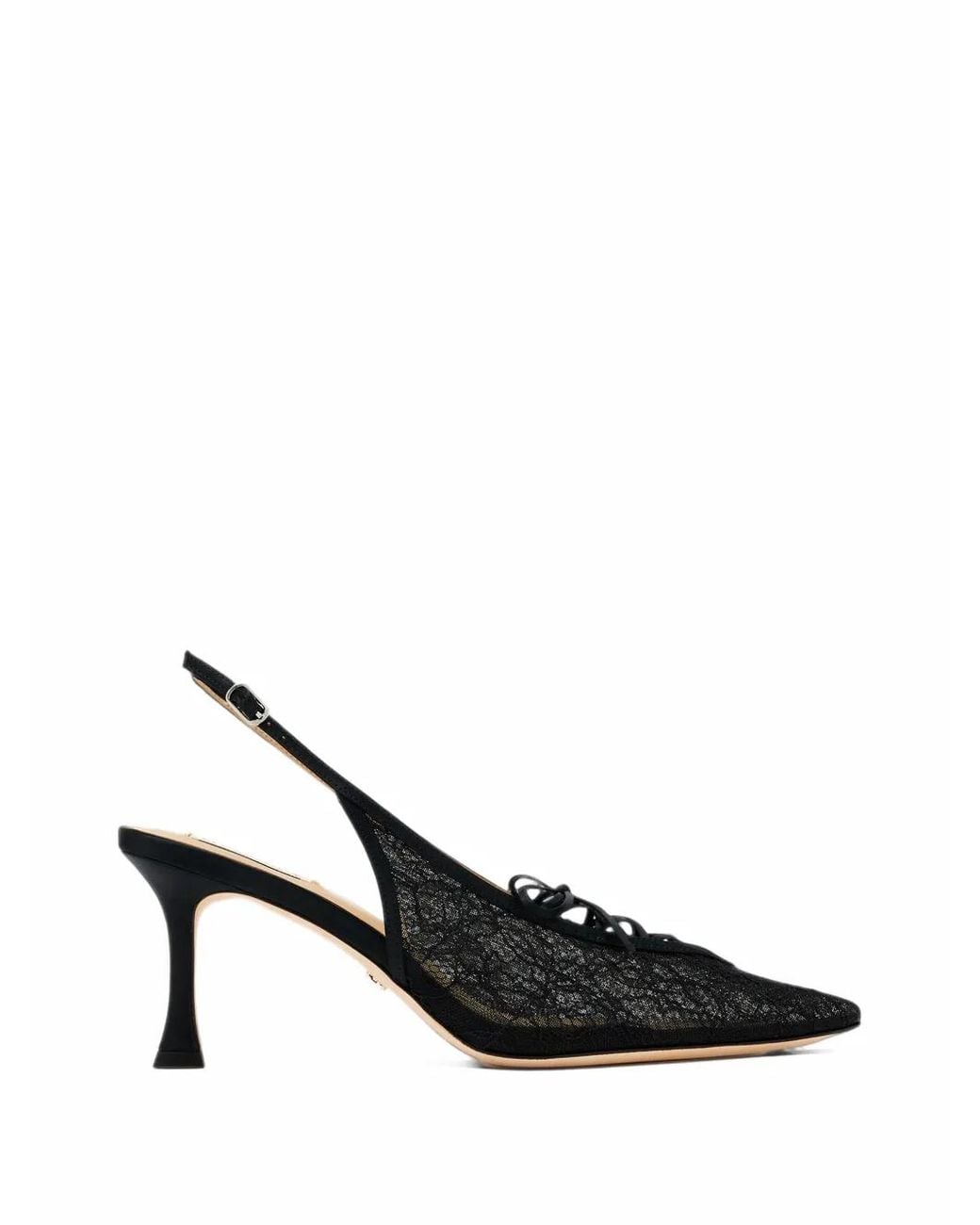 Badgley Mischka Black Escarpins Lacés Raine À Bride Arrière