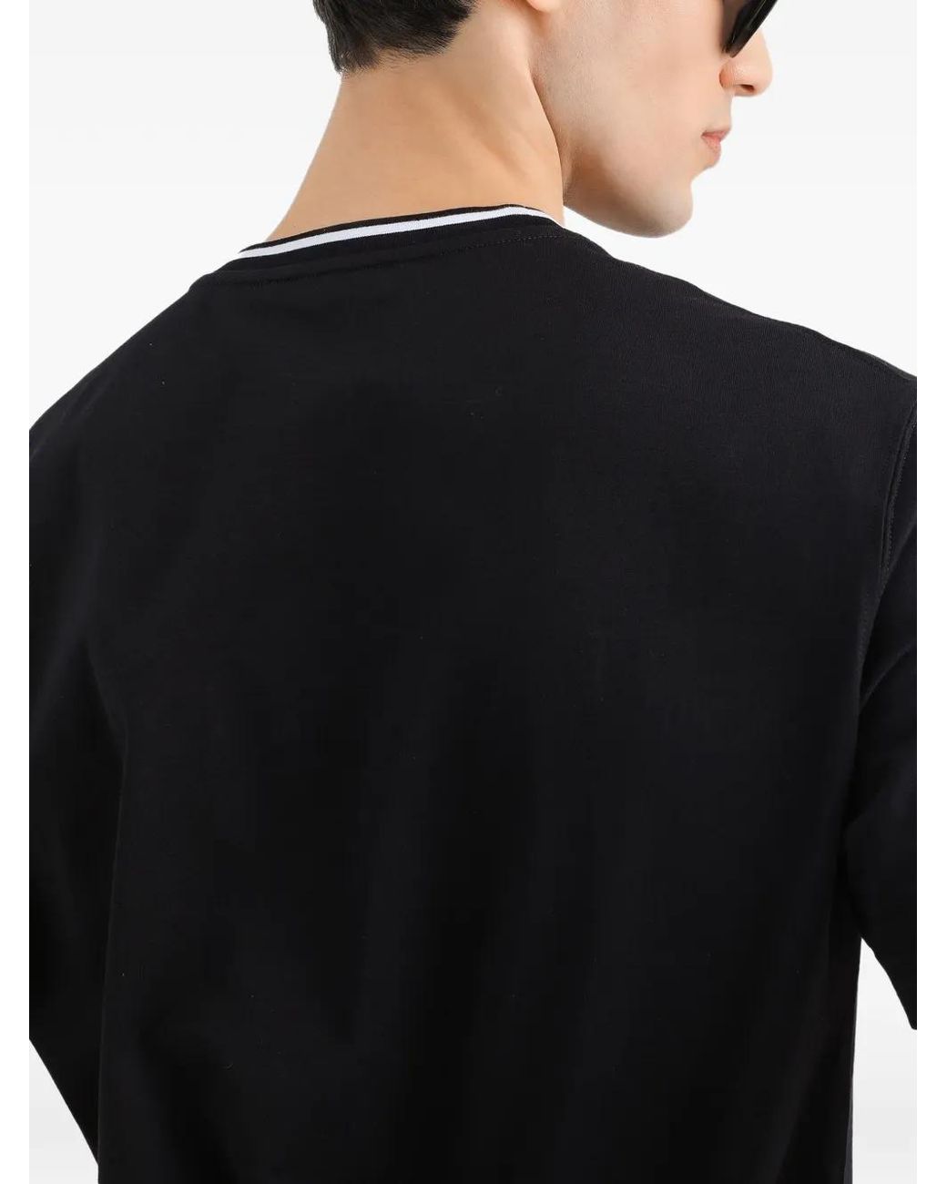 Dolce & Gabbana Black Crew-Neck Short-Sleeve T-Shirt for men