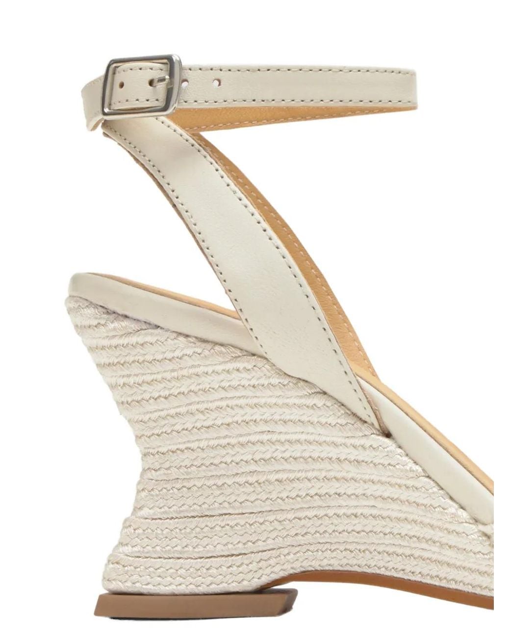 Castaner White Joy Geometric-Wedge Espadrilles