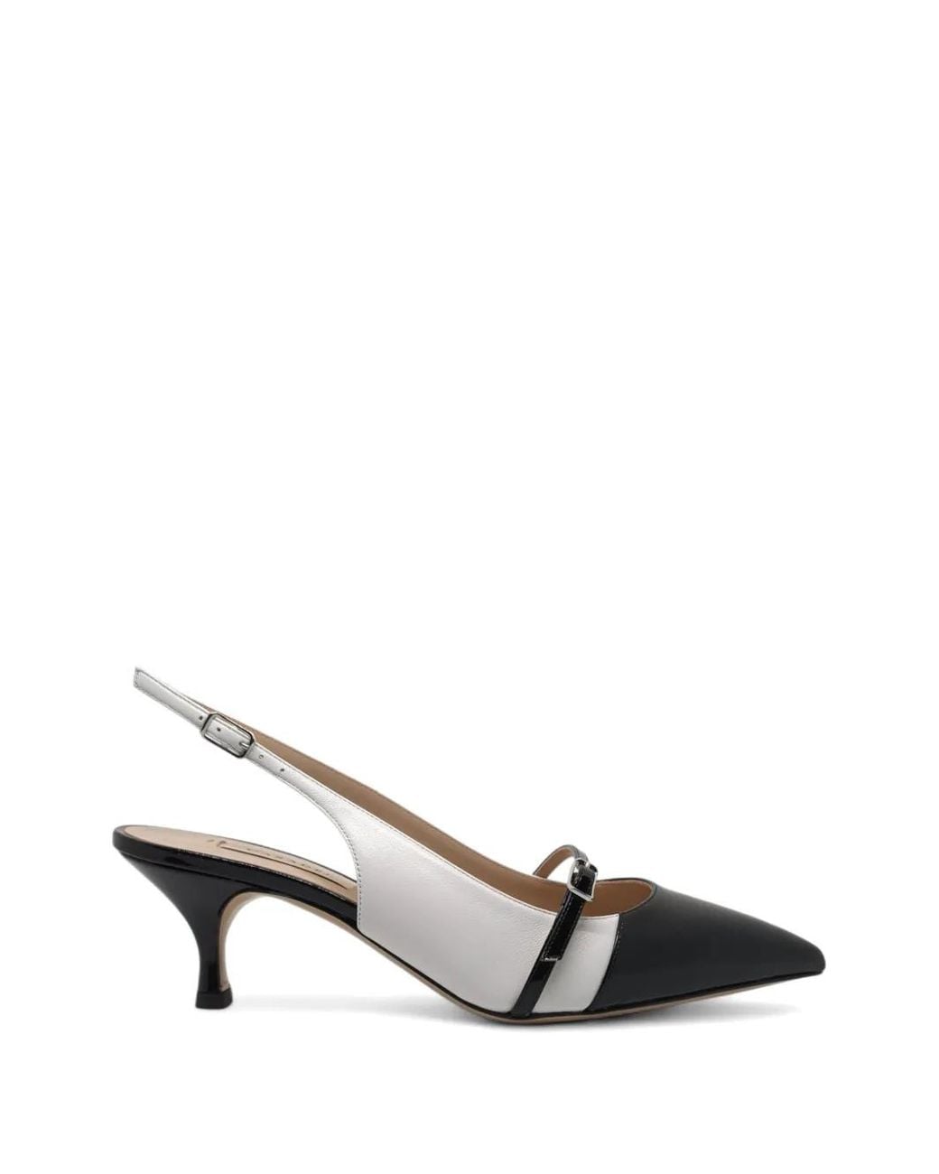 Casadei Metallic Winnie Buckled Slingback Pumps