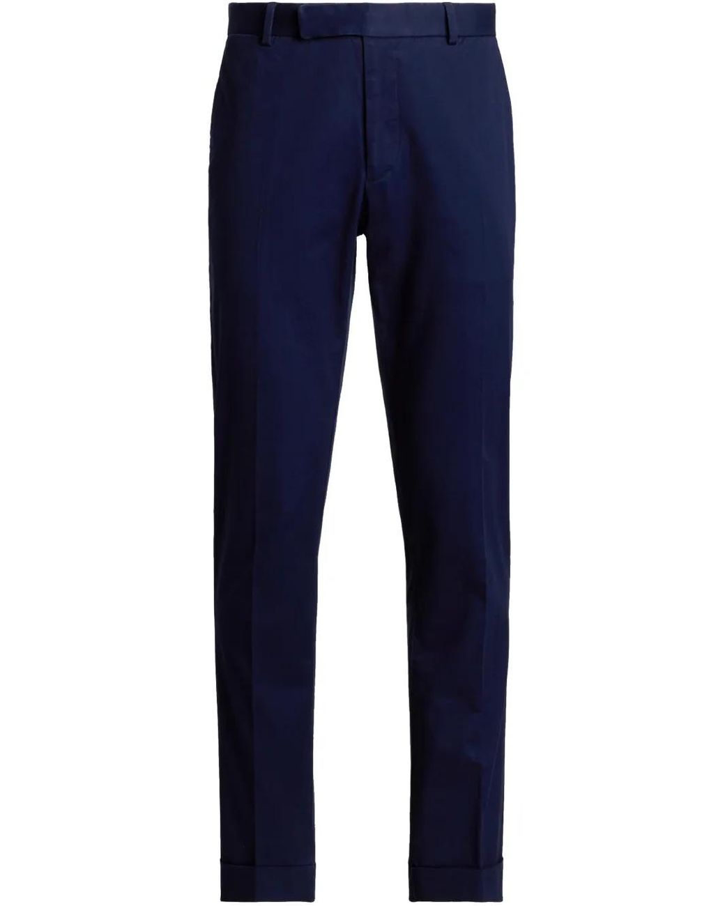 Polo Ralph Lauren Blue Turn-Up-Hem Trousers for men