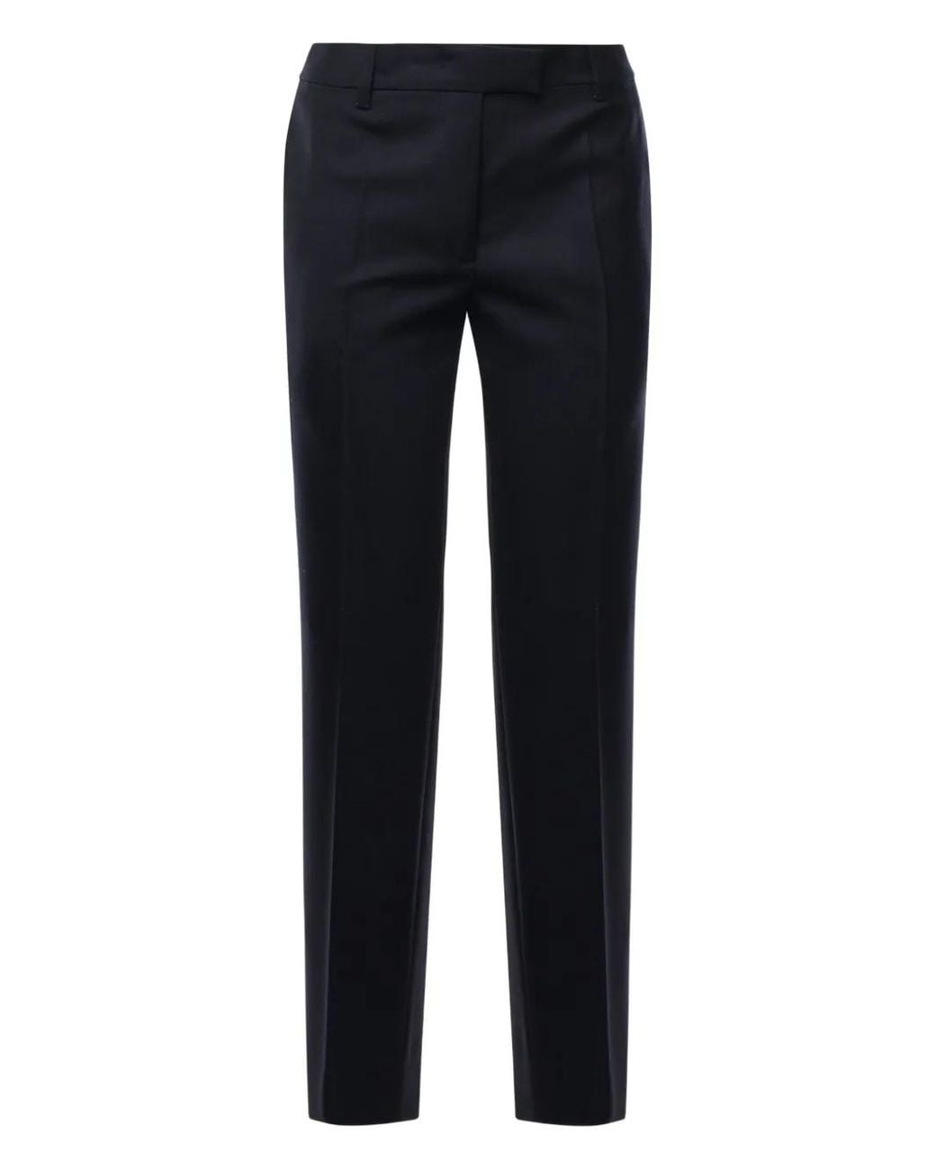 Miu Miu Blue Wool Tailored Trousers