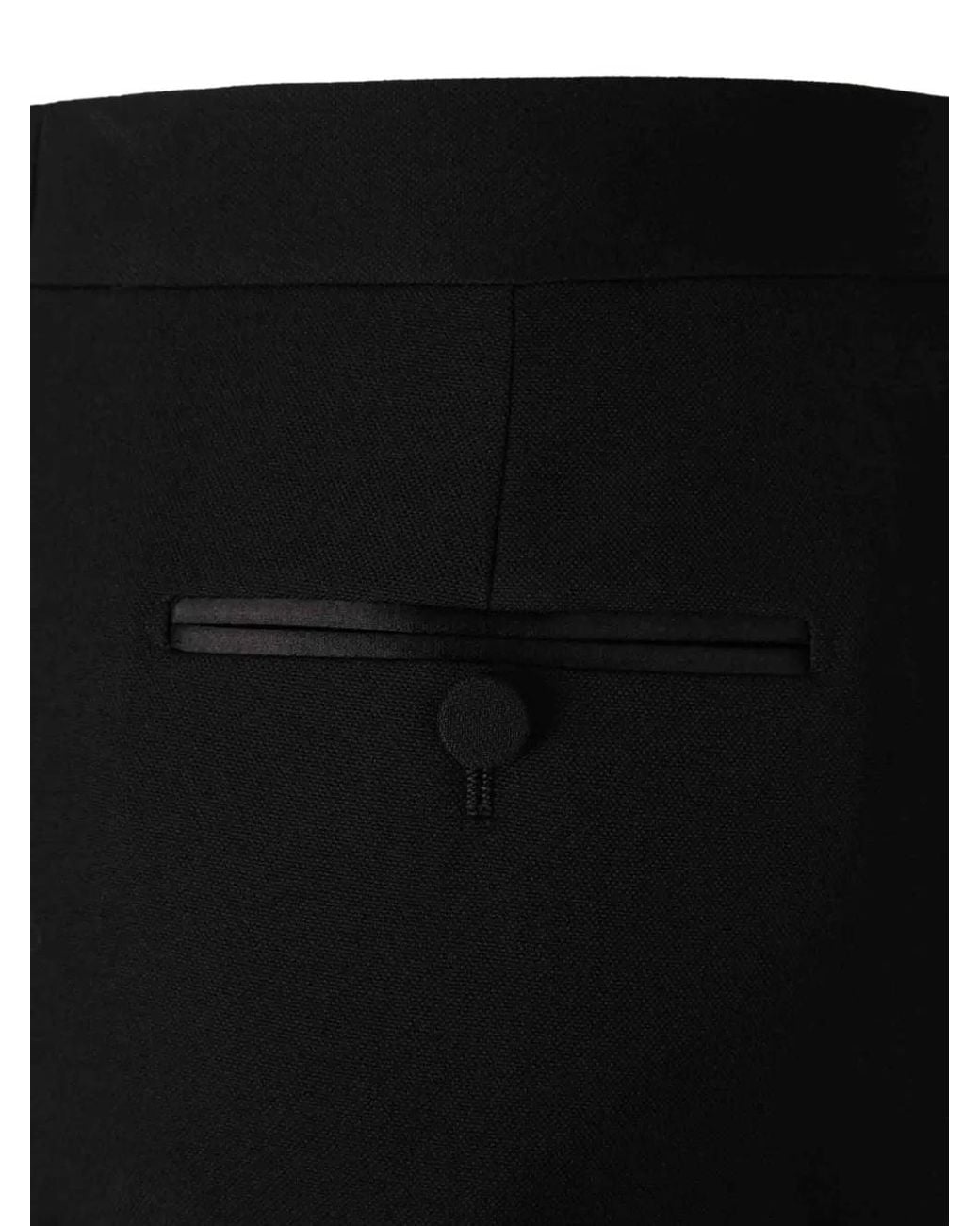 Tom Ford Black Pleated Wide-Leg Trousers