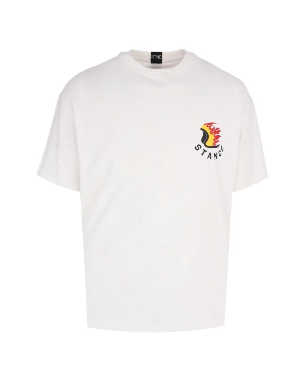 Stance White Graphic T-Shirt for men