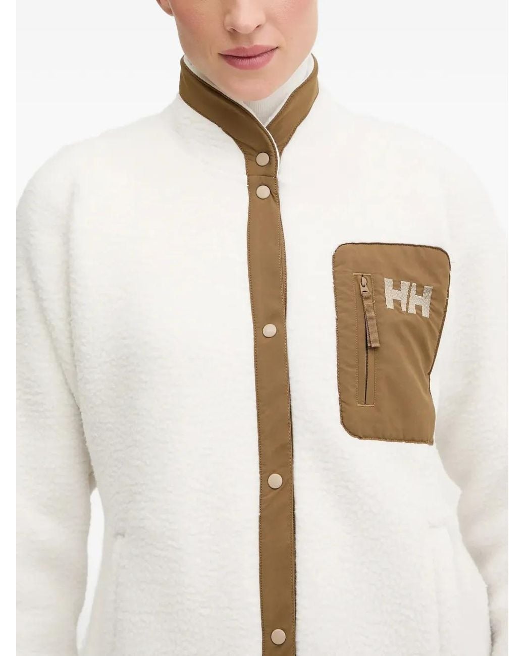 Helly Hansen White Buttoned Pocket Jacket