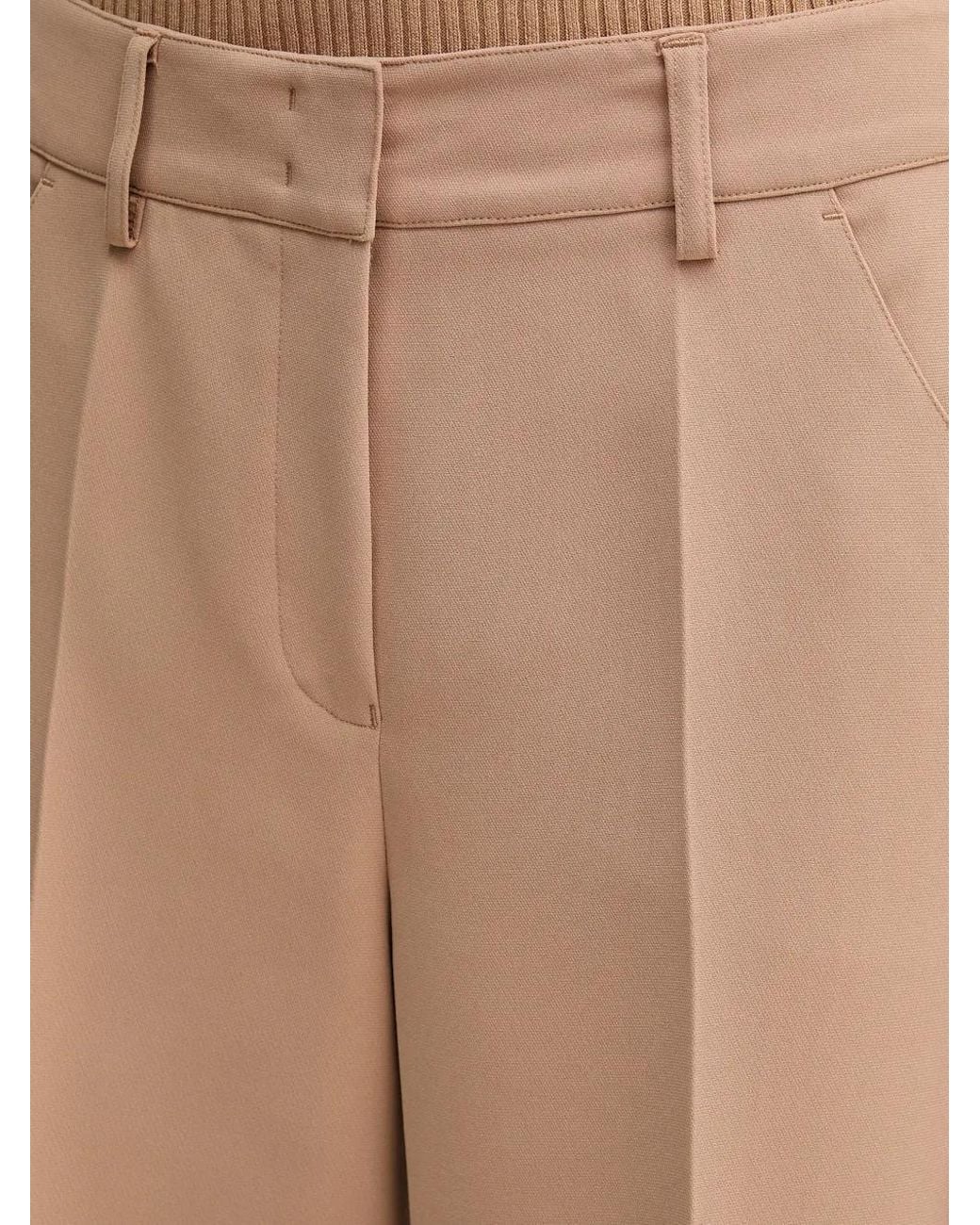 MARC AUREL Natural Pleated Trousers