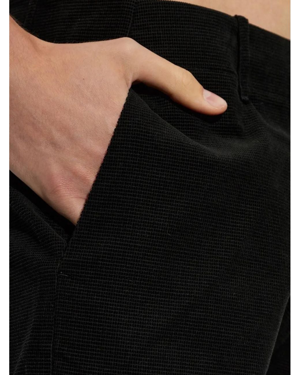 Post Archive Faction PAF Black Straight-Leg Trousers for men
