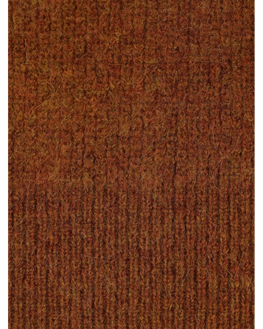 Isabel Marant Brown V-Neck Ribbed Cardigan