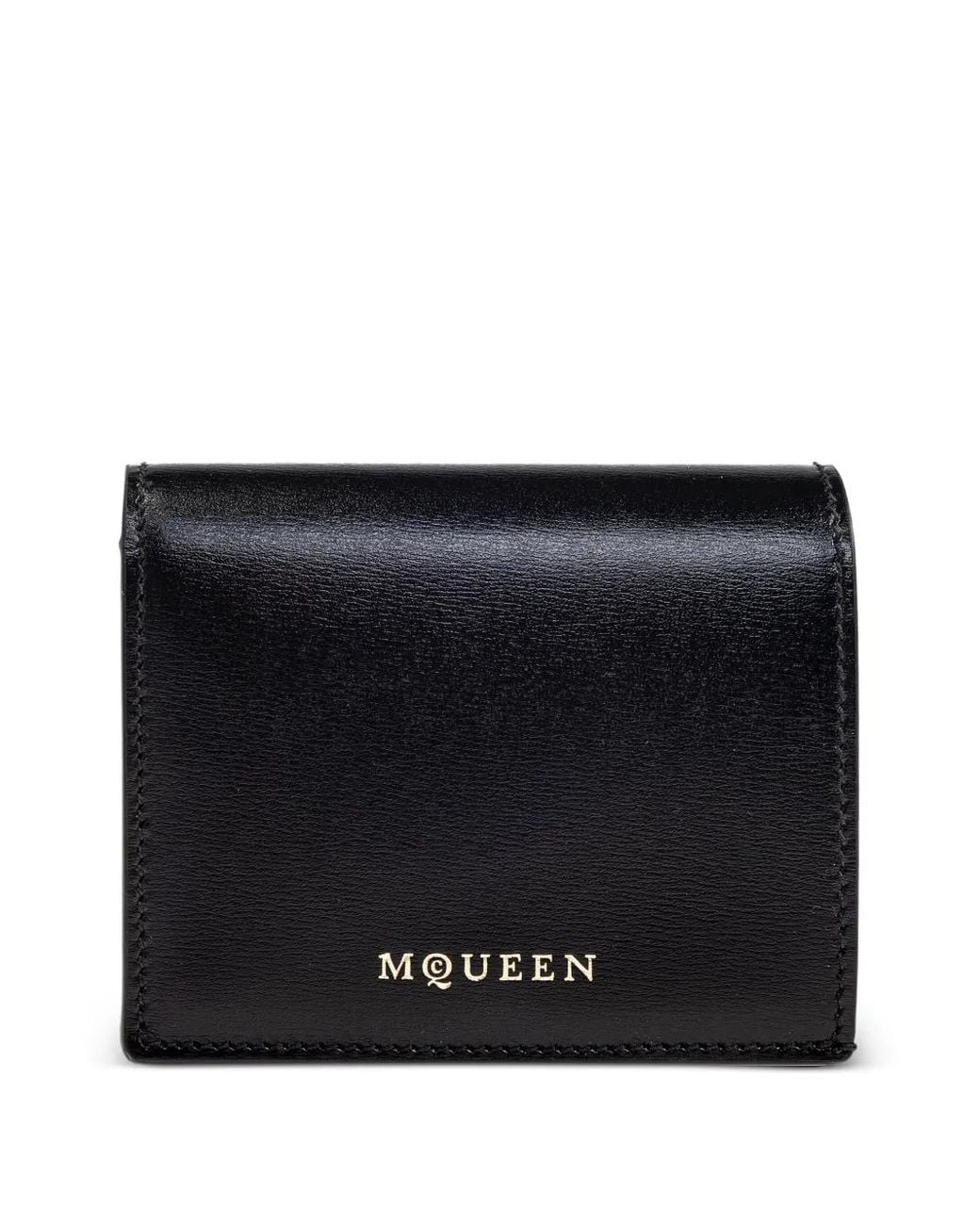 McQueen Black Leather Wallet