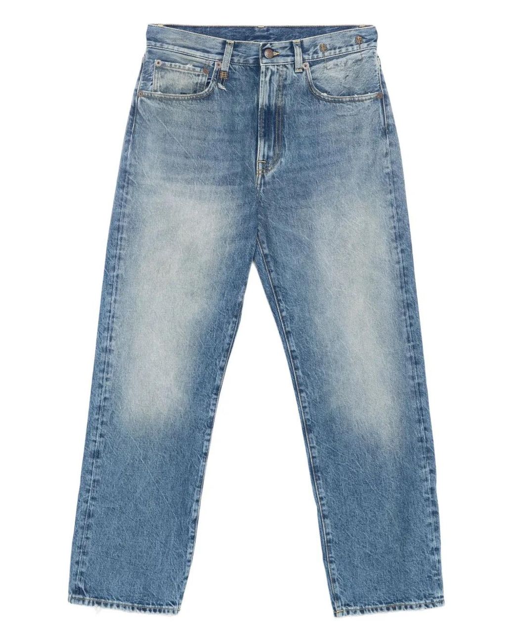 R13 Straight Jeans in het Blue
