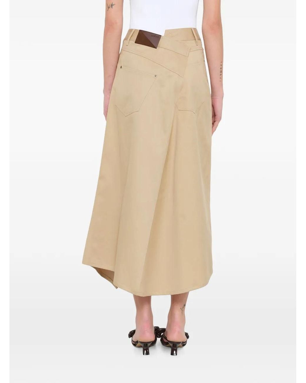 Loewe Natural Asymmetric Skirt