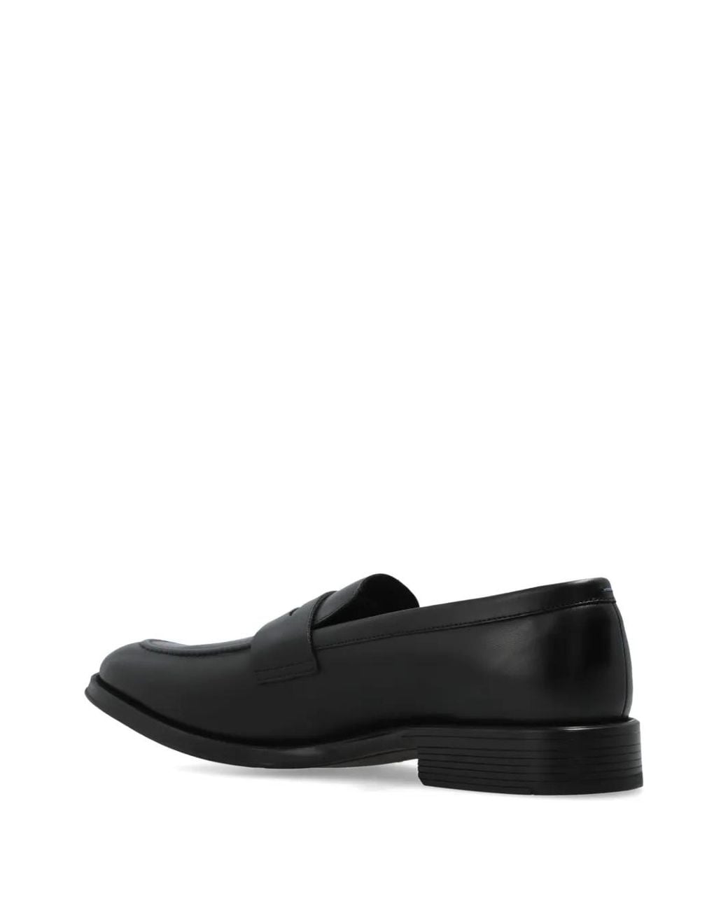 Paul Smith Black Leather Loafers for men