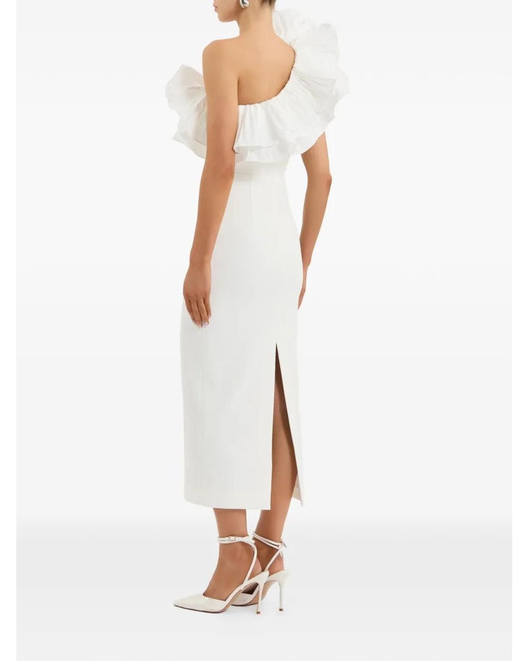 Rebecca Vallance White Ozias Midi Dress