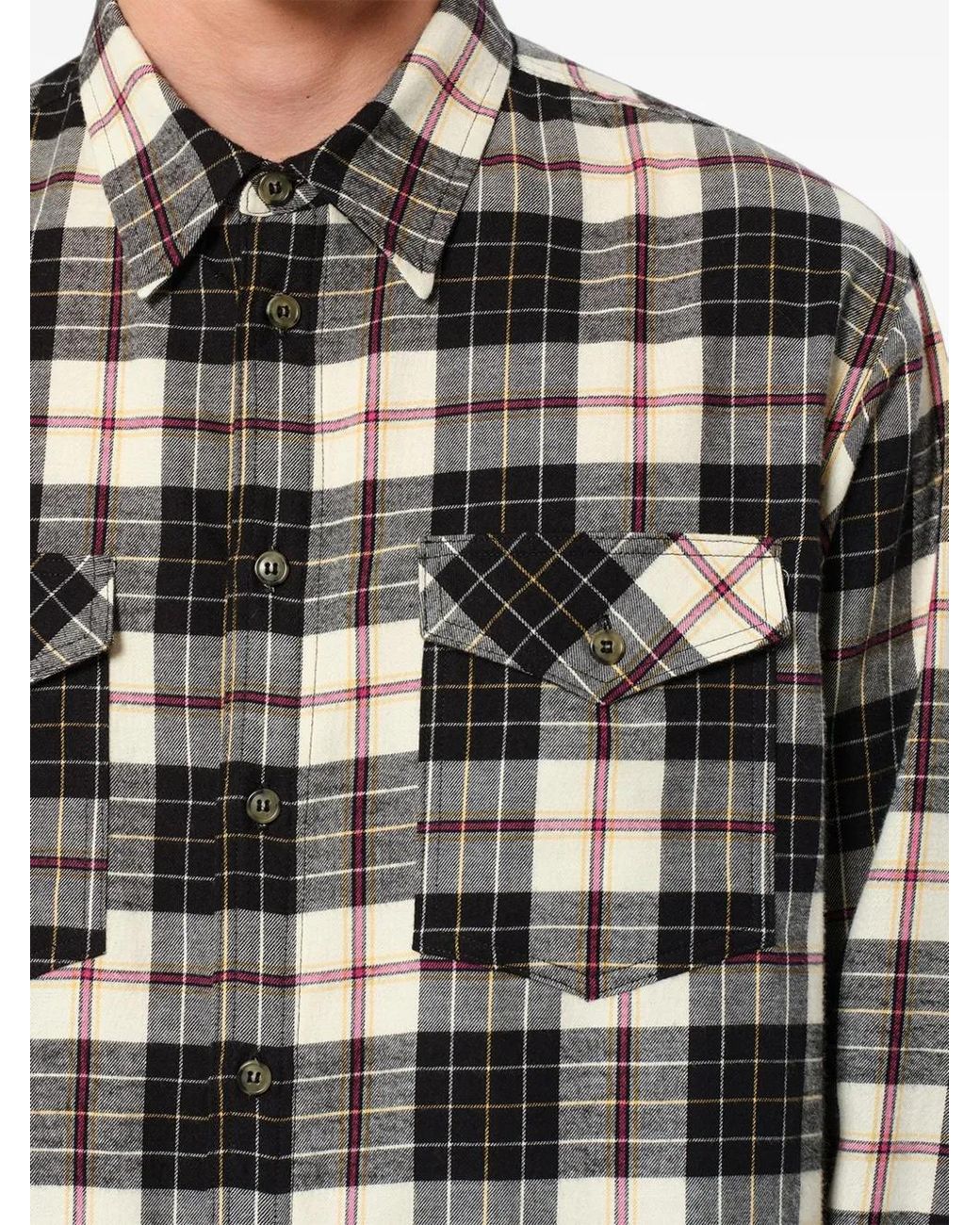 Isabel Marant Natural Saul Check-Pattern Shirt for men