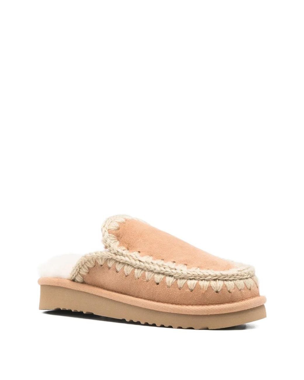 Mou Pink Esquimó Braided Mules