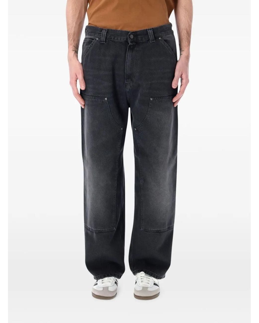 Carhartt Black Og Double Knee Panelled Jeans for men