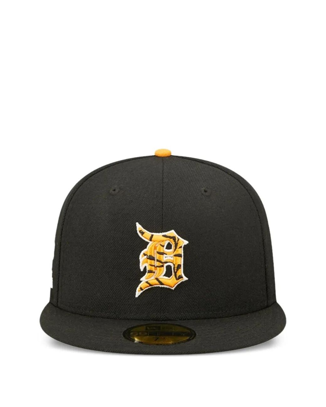 KTZ Black X Detroit Tigers Tiger Fill 59Fifty Fitted Hat for men