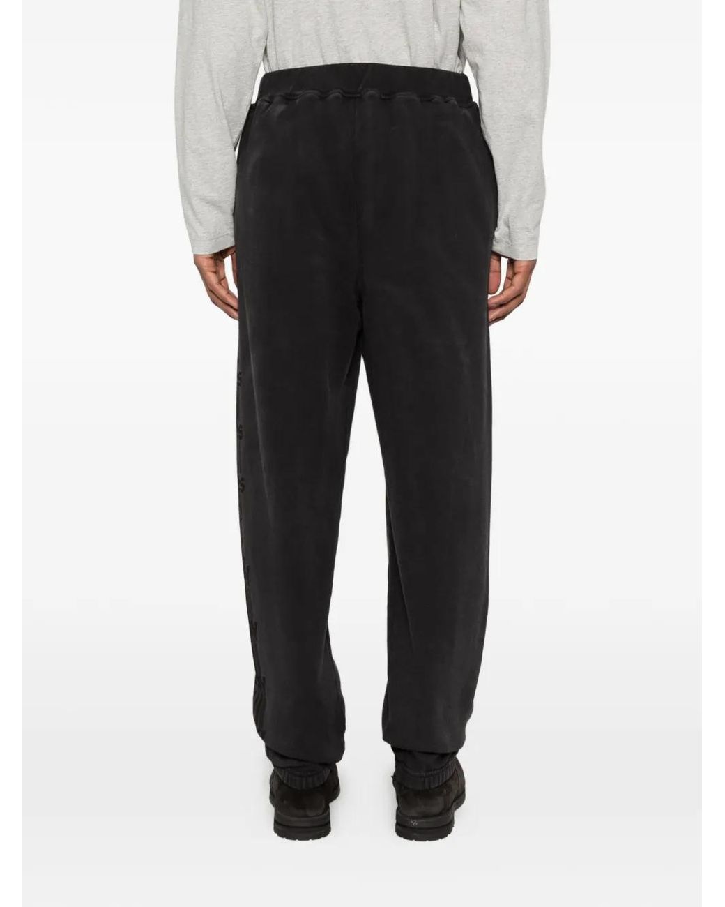 Aries Black Sunbleached Column Track Pants for men