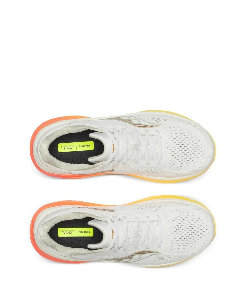 Saucony White Guide 19 Lace-Up Sneakers for men