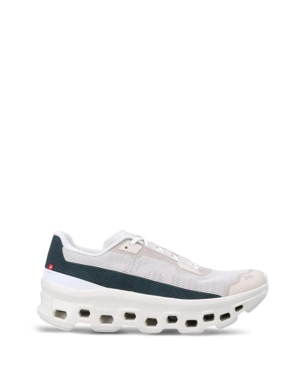 On Shoes White Cloudmster Void Logo-Print Sneakers