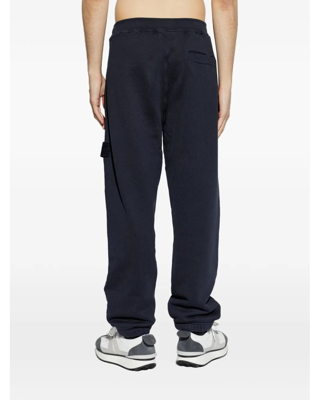 Stone Island Blue Logo-Patch Track Pants for men