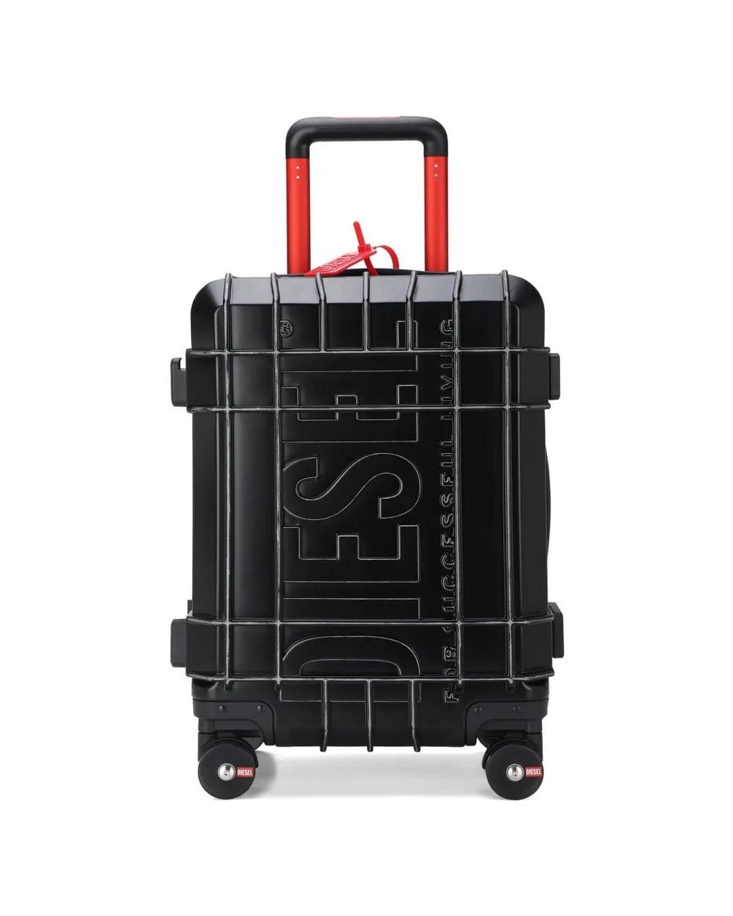 DIESEL Black Rugged Suitcase Size S