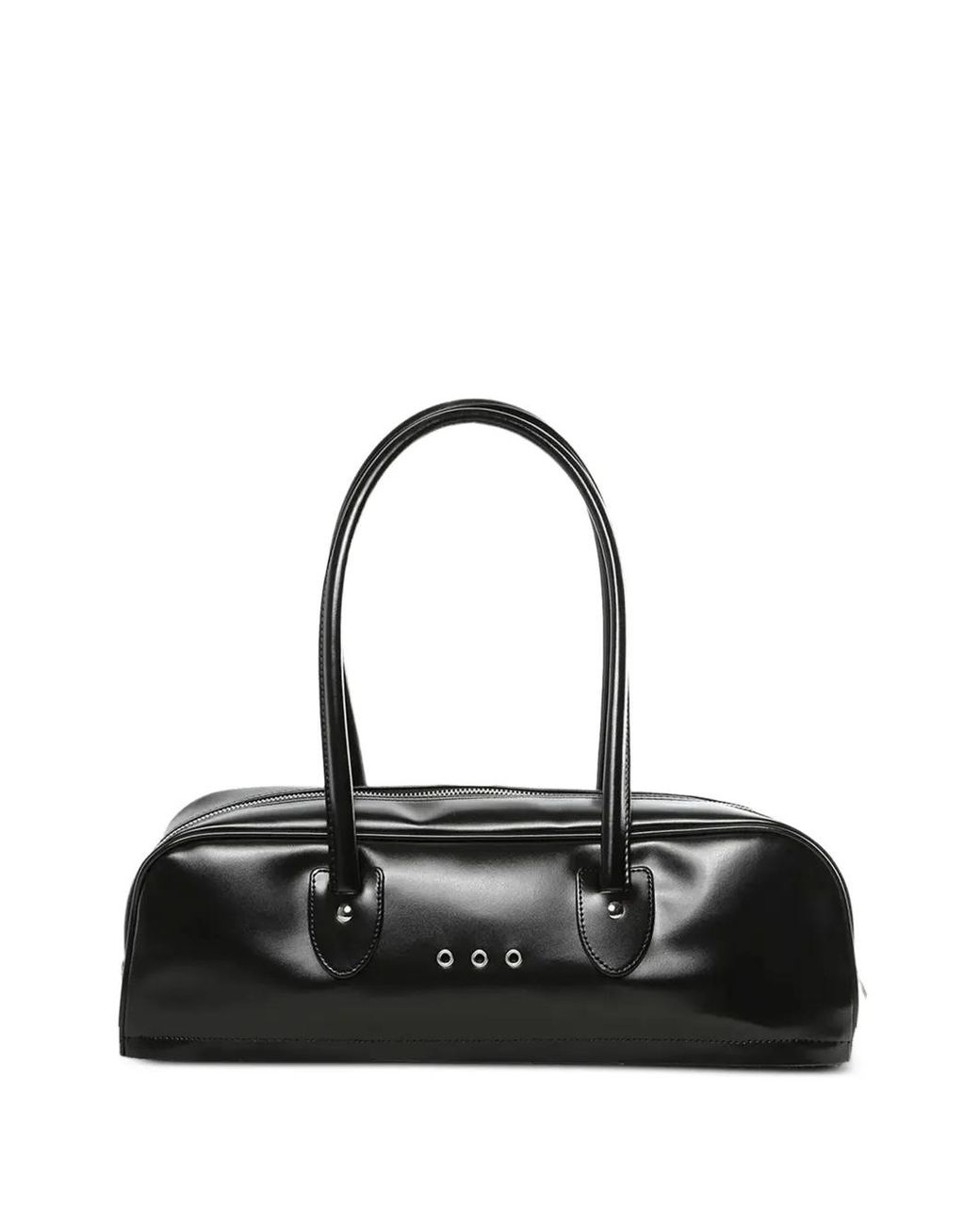 Comme des Garçons Black Eyelet-Embellished Shoulder Bag