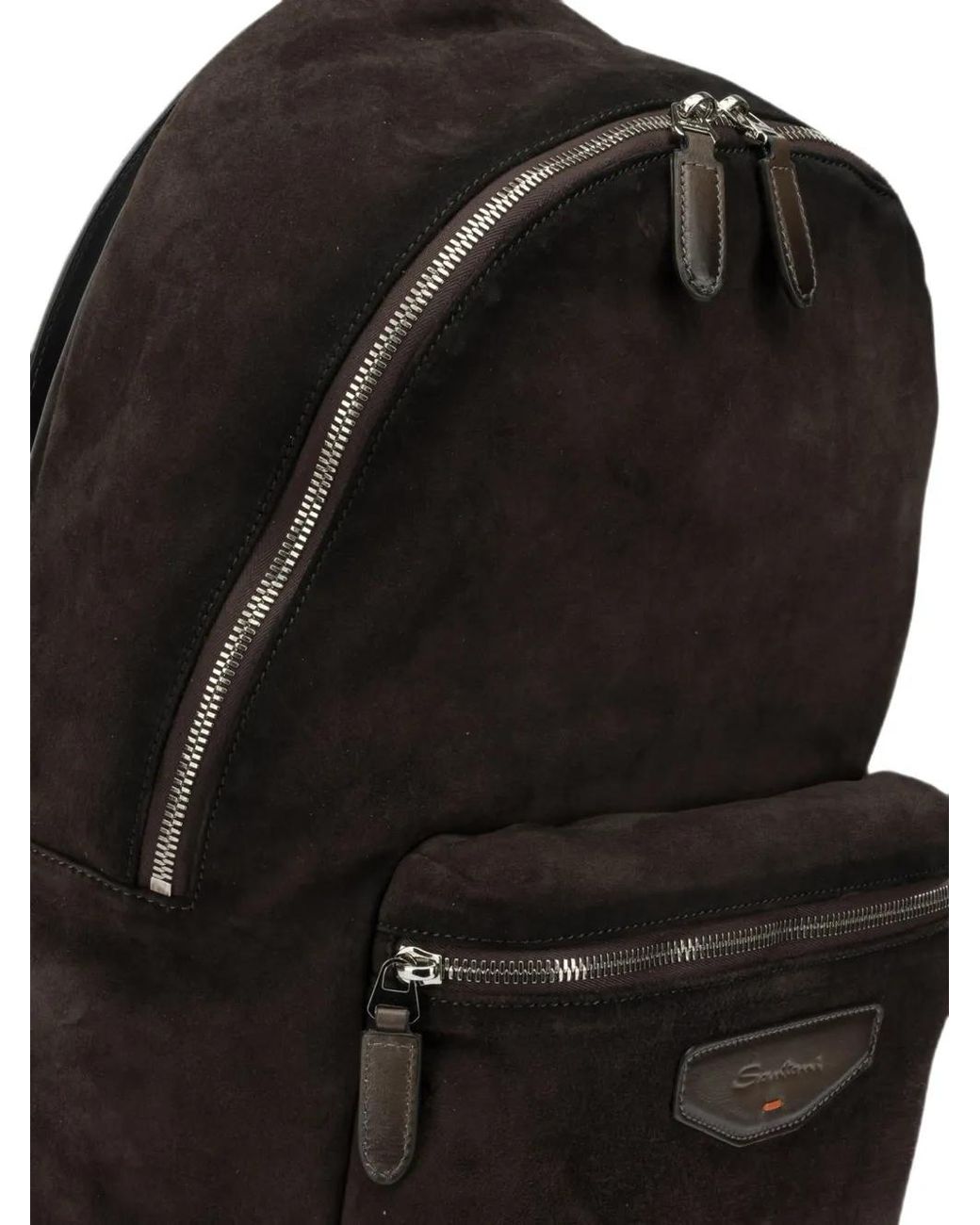 Zaino di Santoni in Black da Uomo
