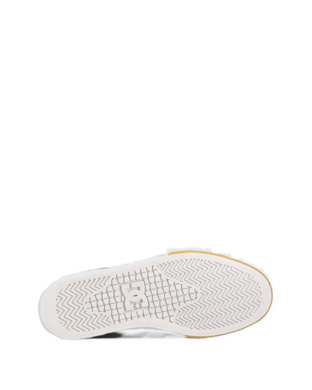 DC Shoes White Manual Hi Perforated Sneakers