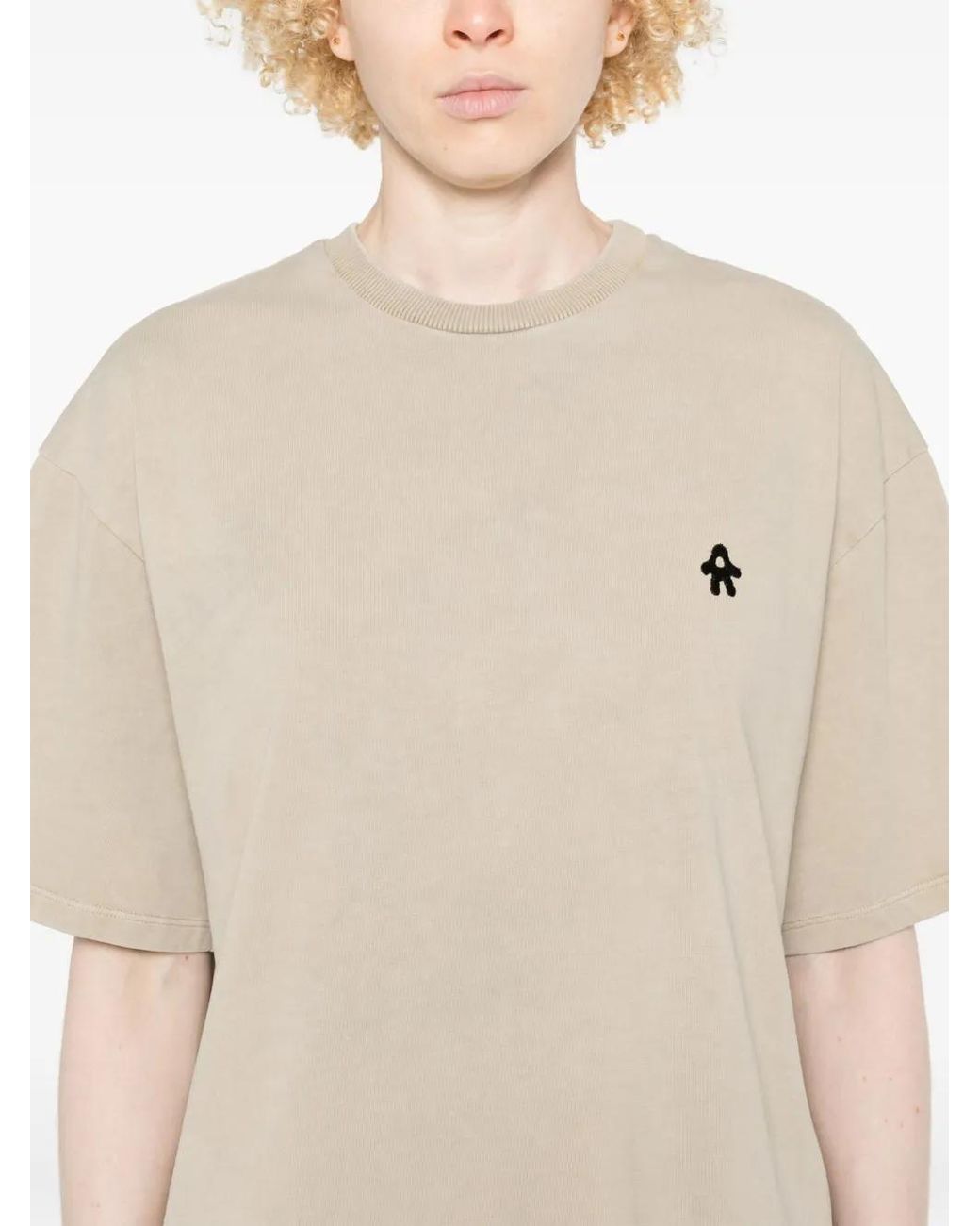AVAVAV White Embroidered-Logo T-Shirt