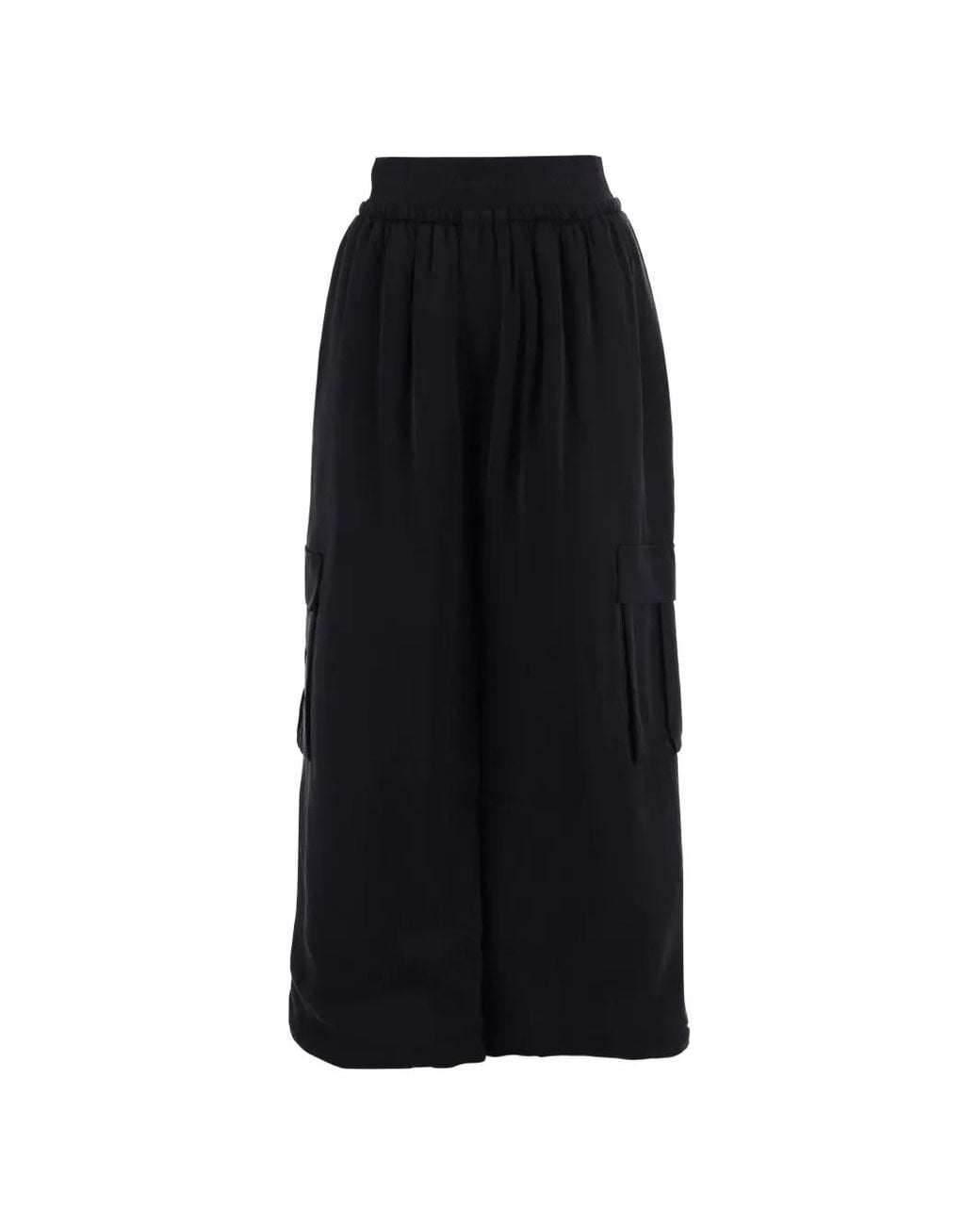 ALAINPAUL Black Pantalon Ample À Poches Cargo