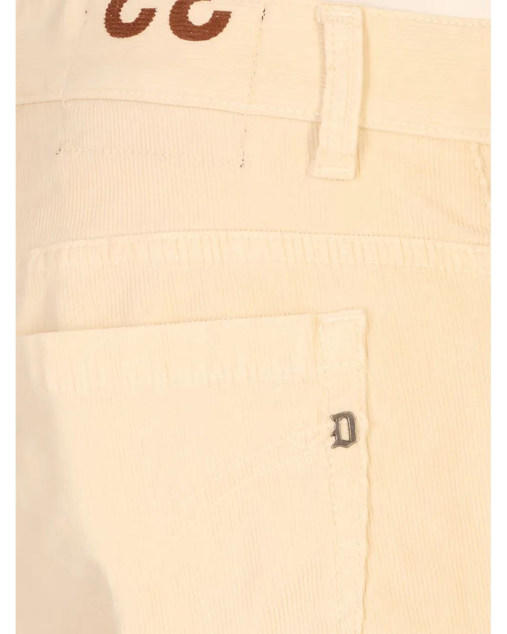 Dondup Natural Corduroy-Effect Slim-Fit Trousers for men