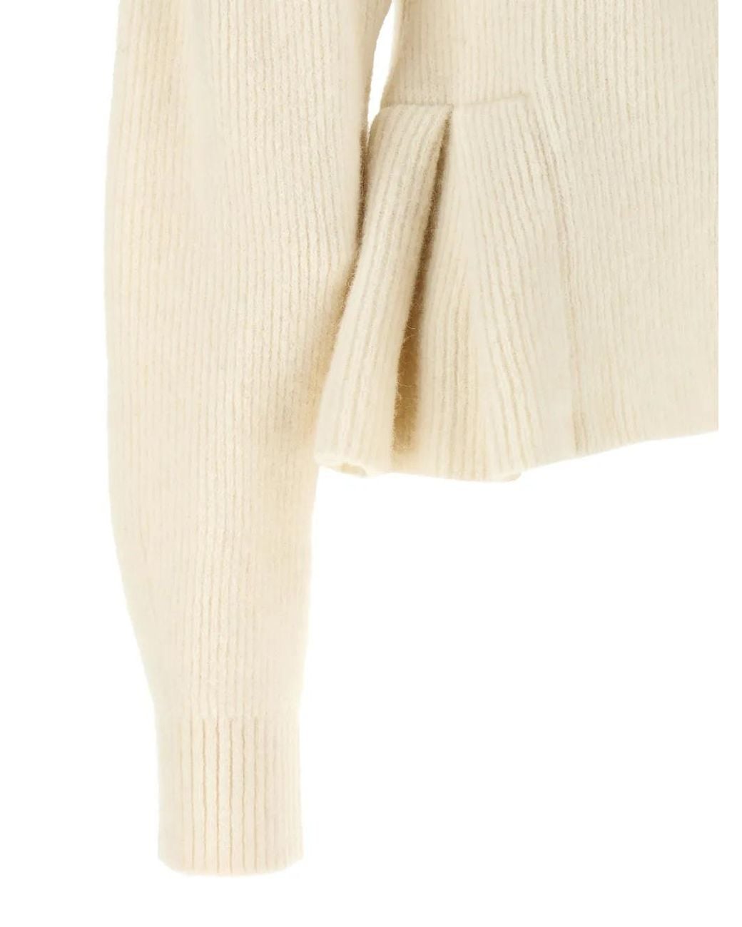 ROTATE BIRGER CHRISTENSEN White Knit Bijoux Cardigan