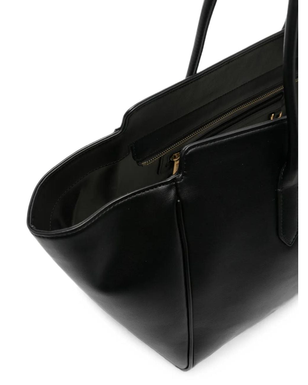Just Cavalli Black Snake-Plaque Tote Bag