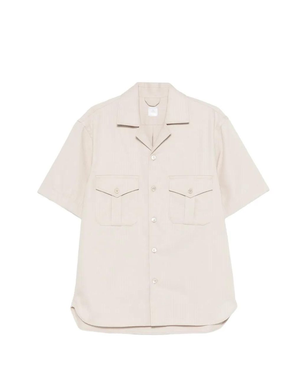 Eleventy White Flap Pockets Shirt for men