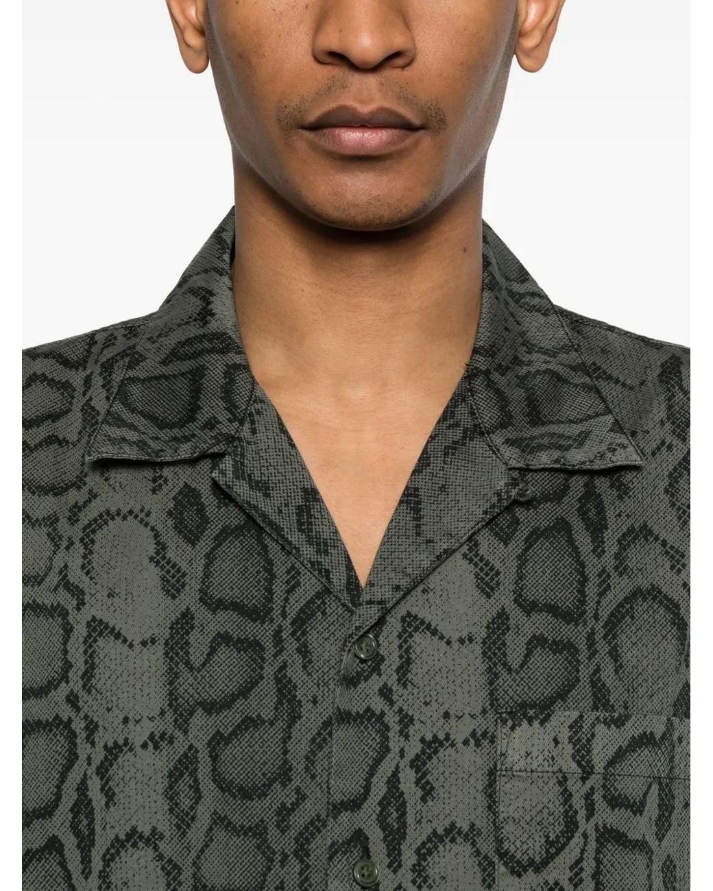 Carhartt Gray Short Sleeve Snake Camo Shirt for men