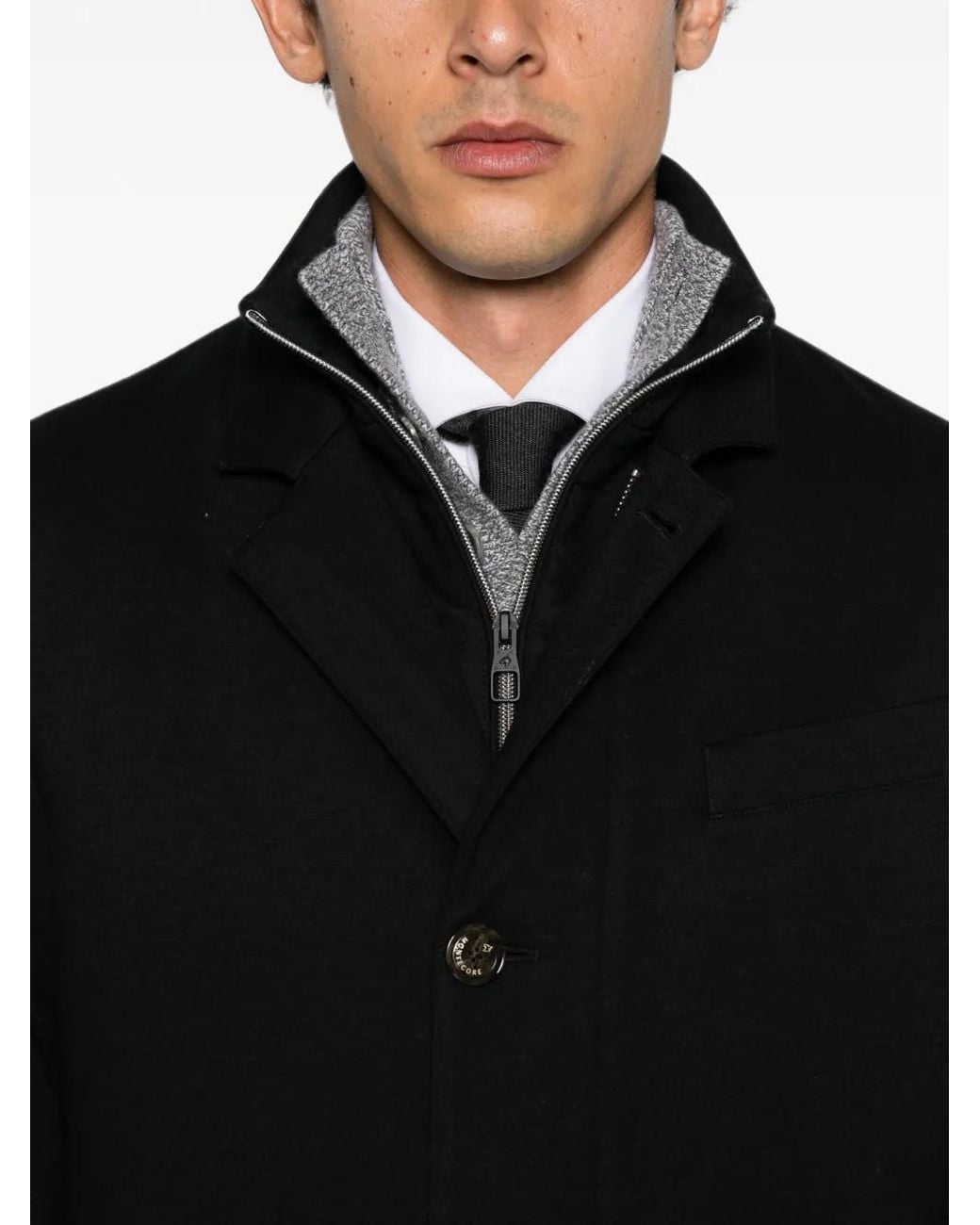 Montecore Button-Up Jas in het Black voor heren