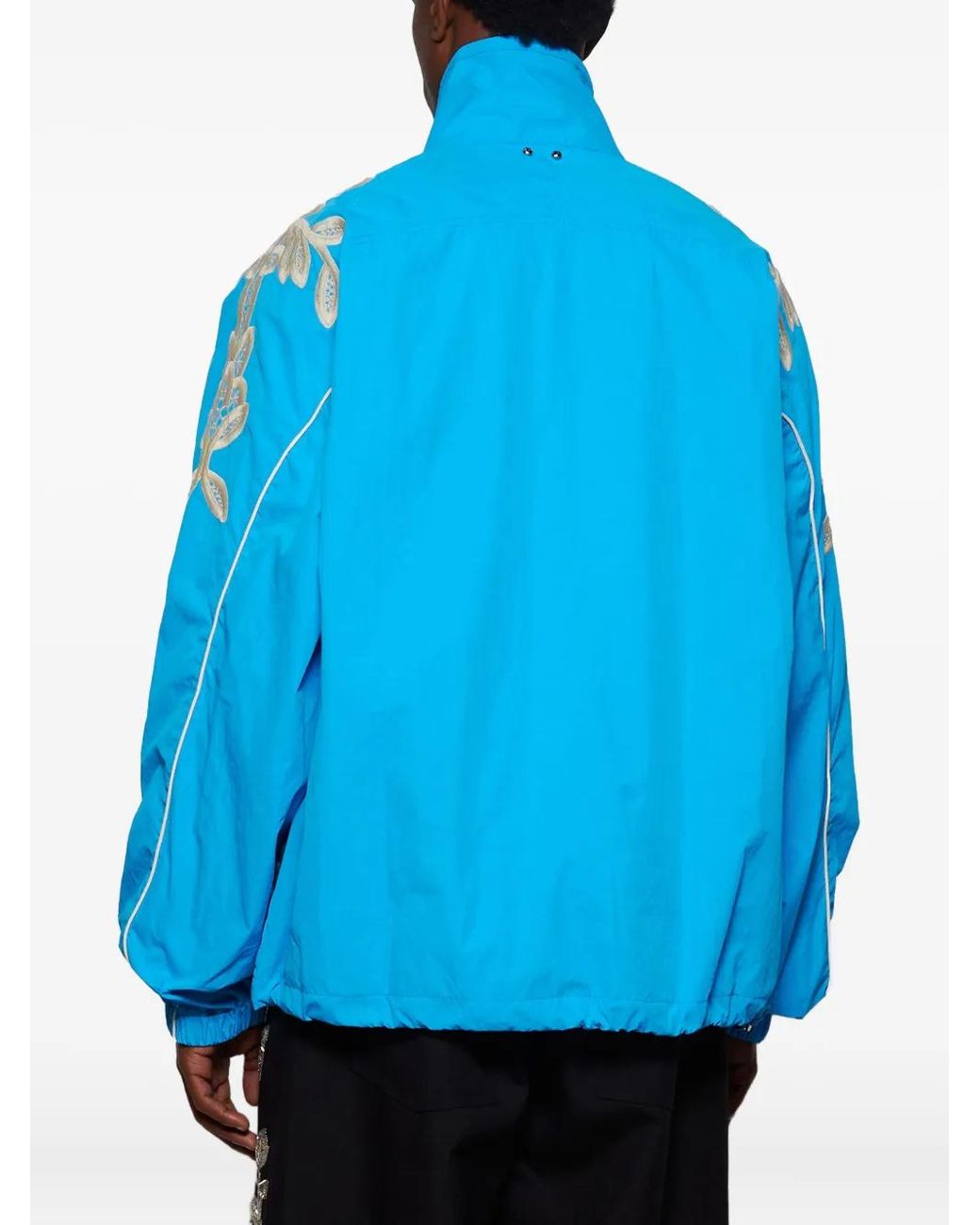 Bluemarble Blue Embroidered Jacket for men