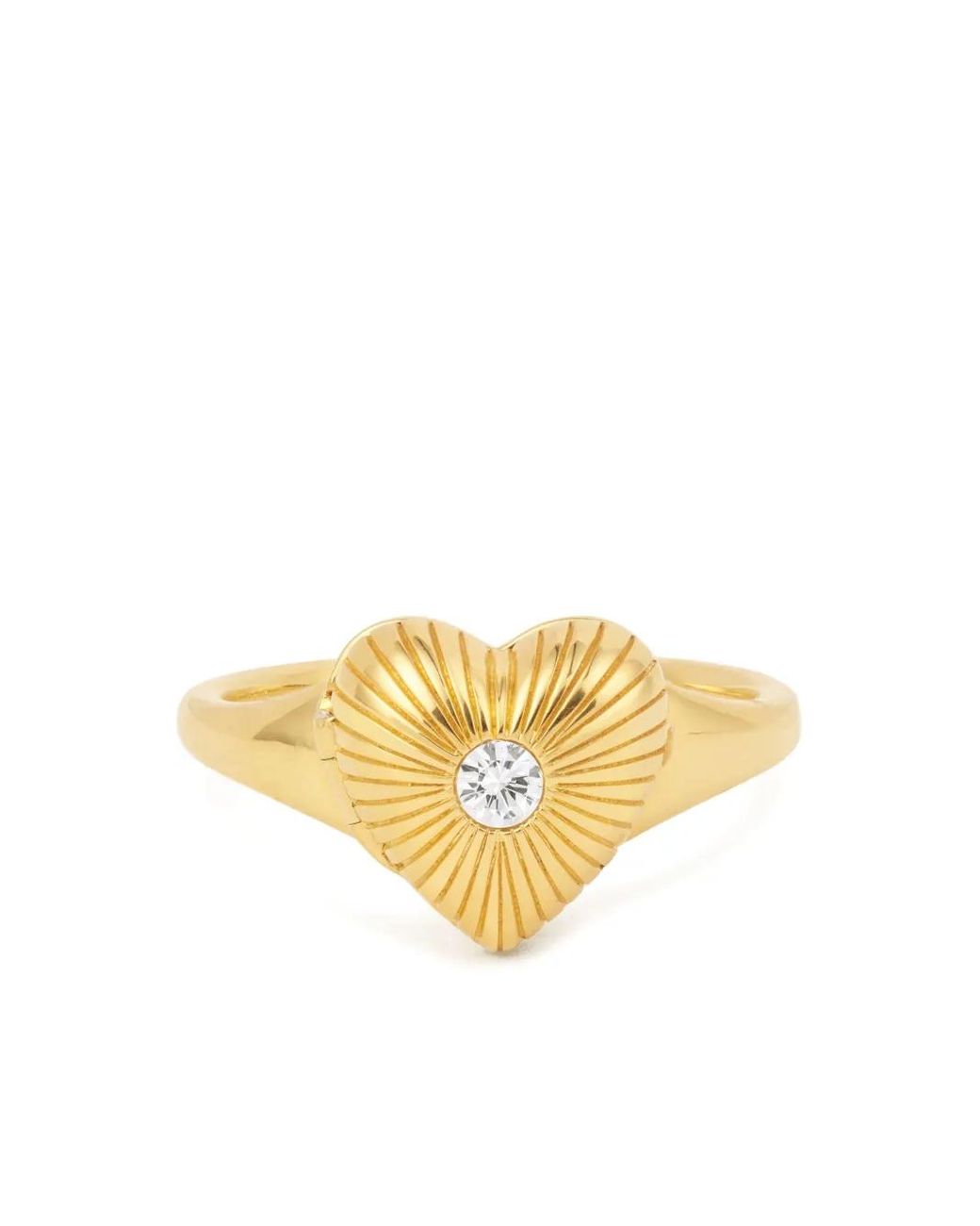 PERSÉE Metallic 9Ct Heart Diamond Ring