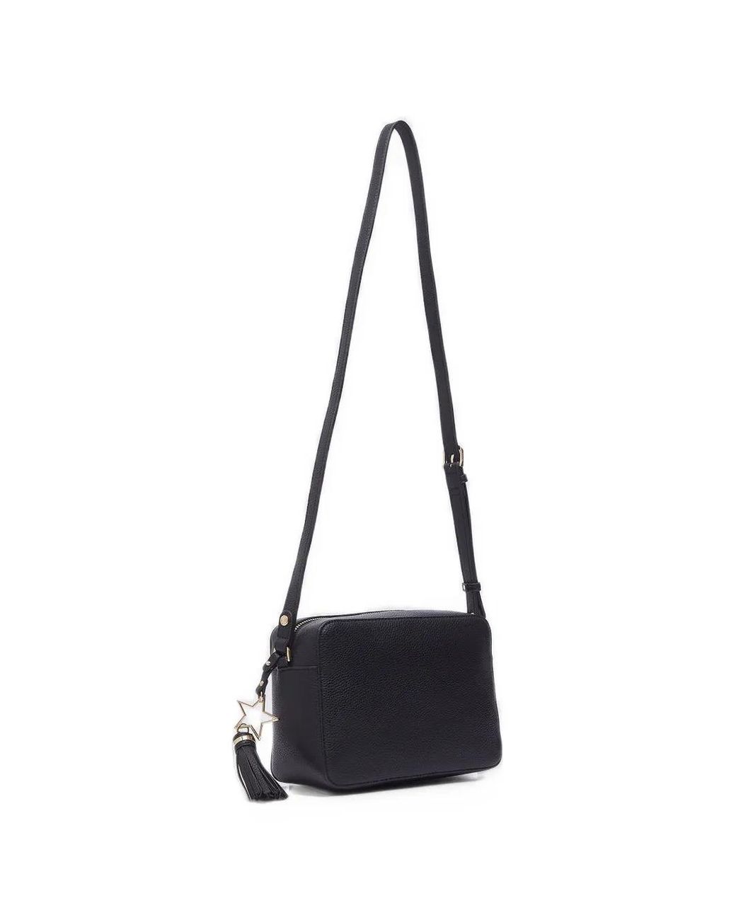 Liu Jo Black Logo-Plaque Tassel Cross Body