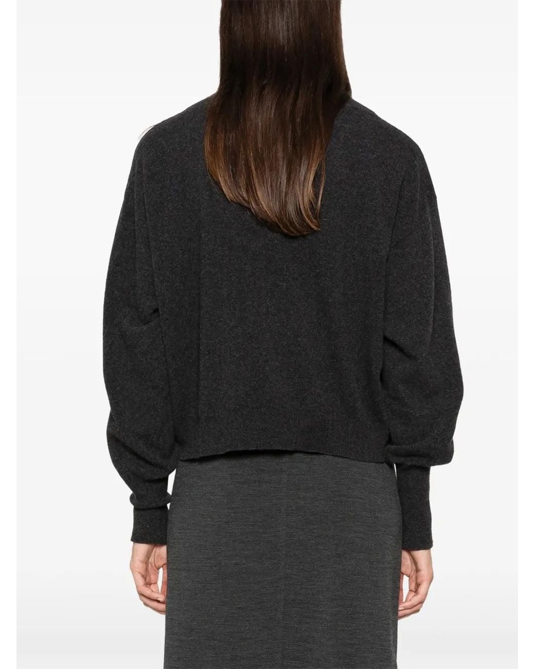 Agl Attilio Giusti Leombruni Black V-Neck Sweater