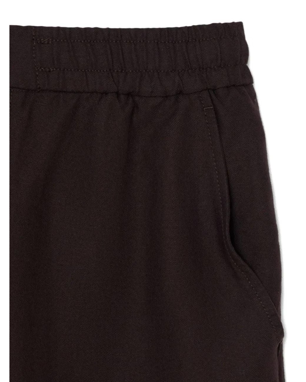 Lacoste Black Regular Fit Linen Chino Trousers for men