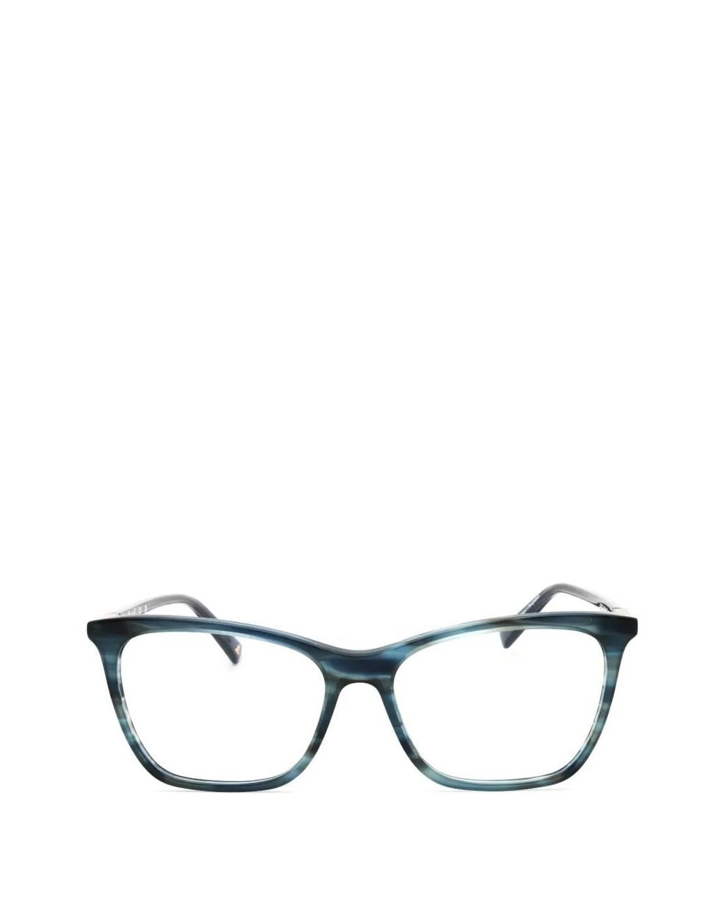 J. LANDON Black Rectangle-Frame Glasses