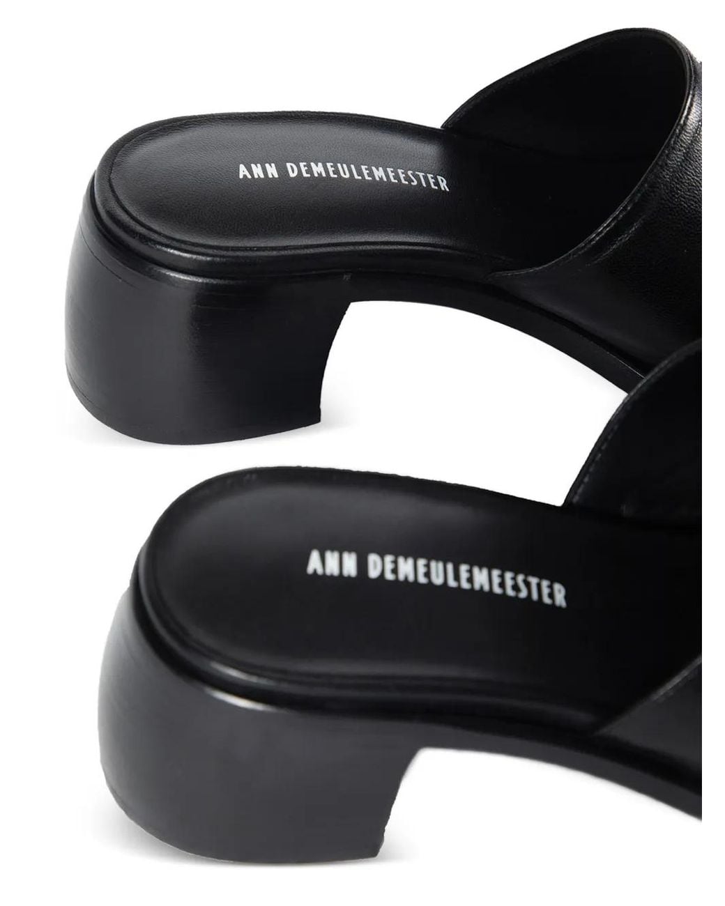 Ann Demeulemeester White Nappa Plonge Leather Pumps